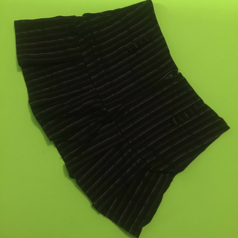 Womans black mini skirt